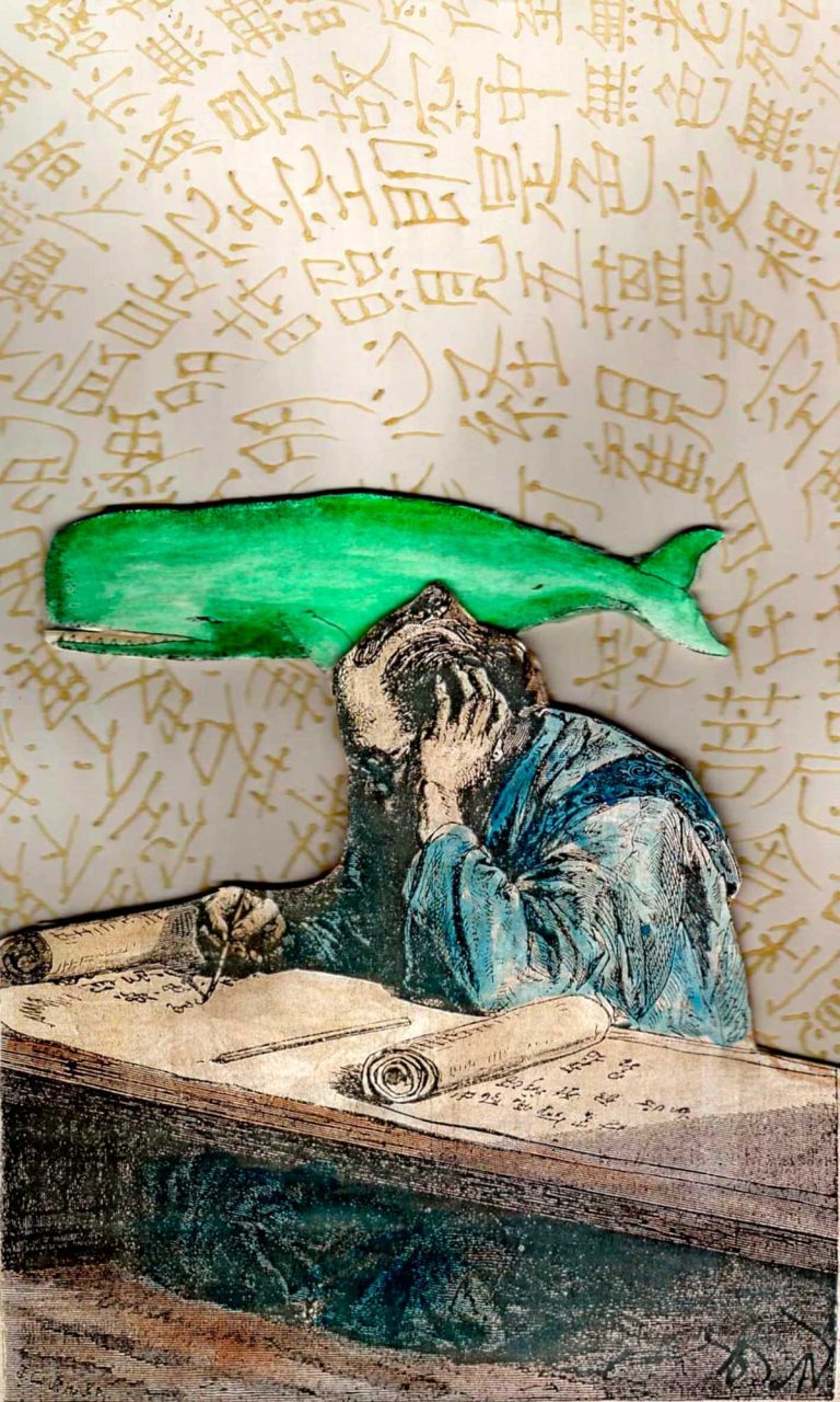 Collage-l'uomo e la balena