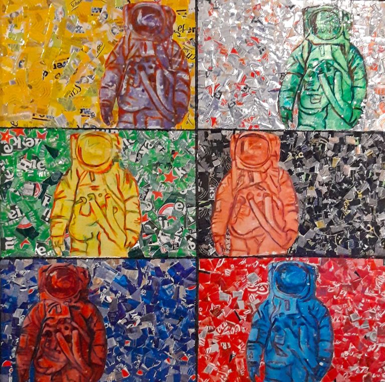 Pittura creativa - l_astronauti
