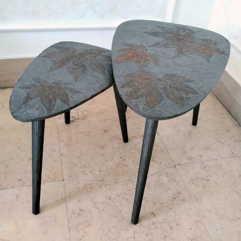 Tavolini rivestimento in microcemento
